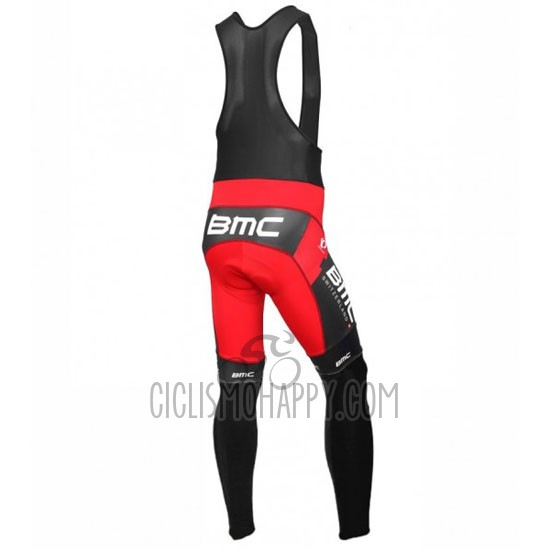 BMC Cycling Jersey Bib Tight 2016 Long Sleeve Black and Red